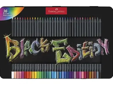 Faber-Castell Black Edition Colour Pencils Cardboard Of 36 - A116436