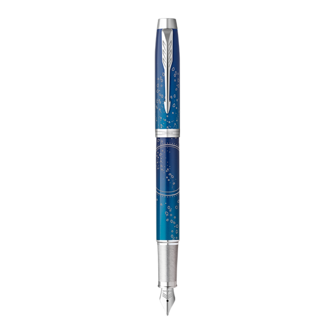 Parker IM SE Submerge Fountain Pen Medium Nib Blue Ink