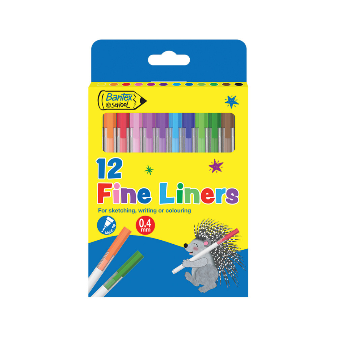Bantex School 0.4mm Fineliner Assorted &amp;#8211 - BKR972462