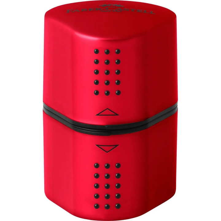 Faber-Castell Grip 2001 Trio Sharpening Box Red/Blue, Sorted Box of 10 - A183801