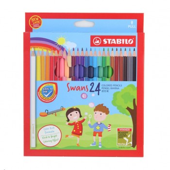 Stabilo Pencil Crayon Full Size Set of 24 - BTSPC 16