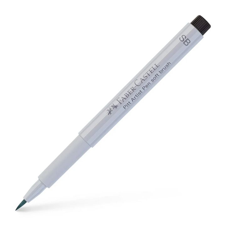 Faber-Castell Pitt Artist India Ink Pen SB 230 Cold Grey I Box Of 10 - A167830