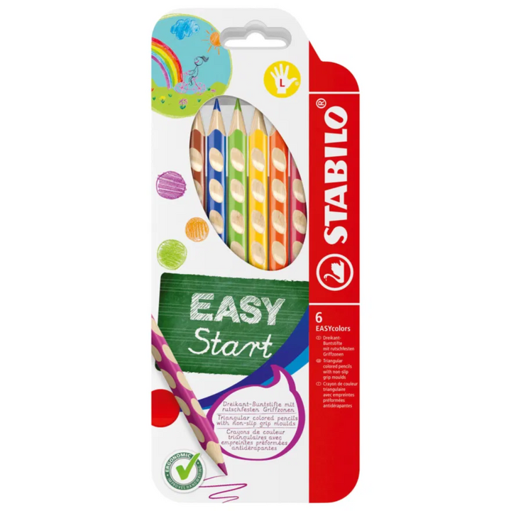 Stabilo Easy colors Ergonomic Colour Pencil - Assorted Box 6's - 331-6
