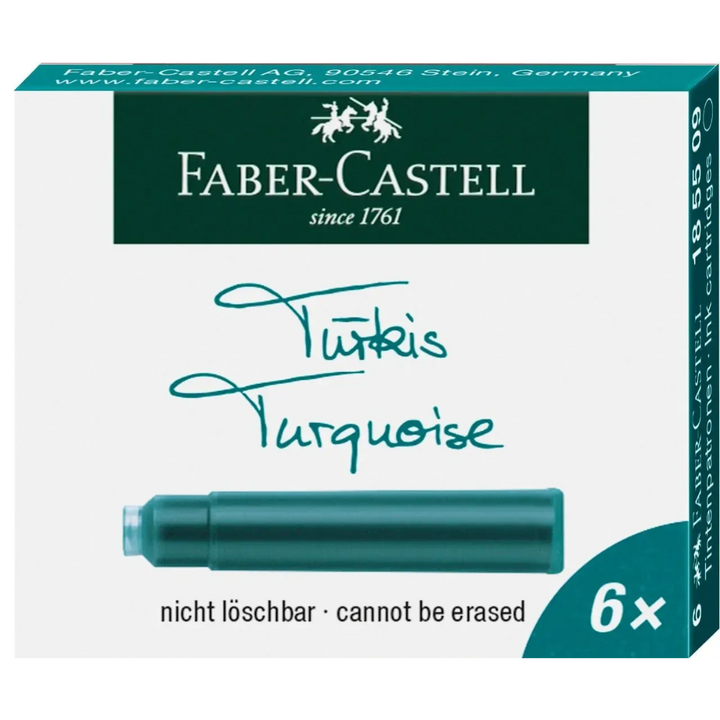Faber-Castell Ink Standard Cartridges Box of 6