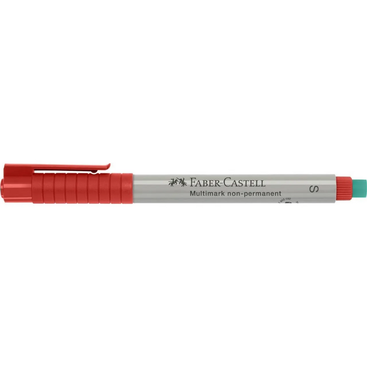 Faber-Castell Multimark Overhead Water-Soluble Marker S Red Box of 10 - A152421