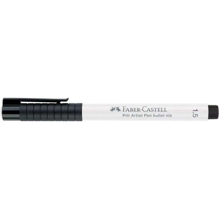 Faber-Castell Pitt Artist India Ink Pen 1.5 101 White Box Of 10 - A167893