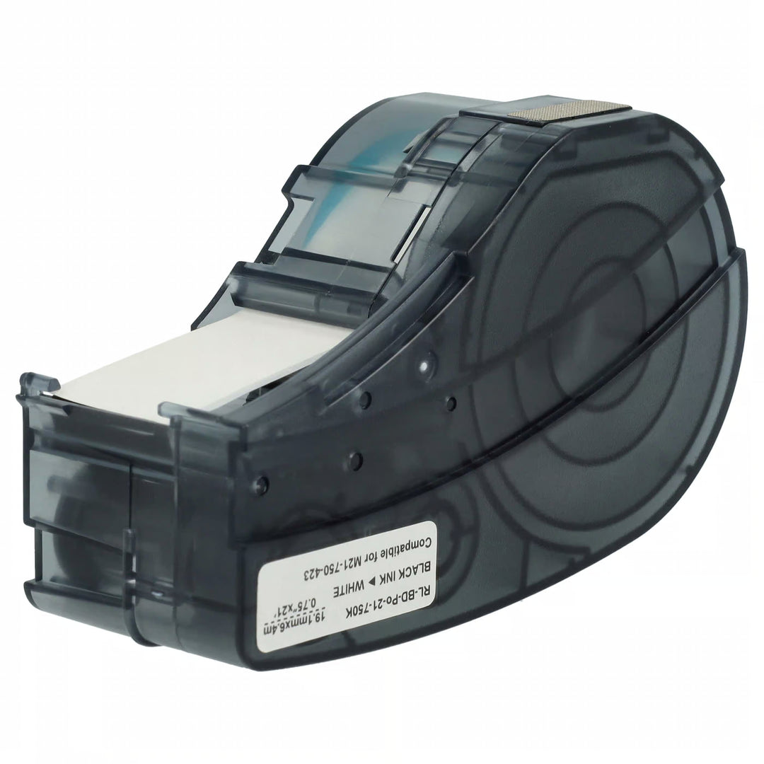 Brady Compatible - BM21 -750-423 Black on white 19.5mm x 6.4m
