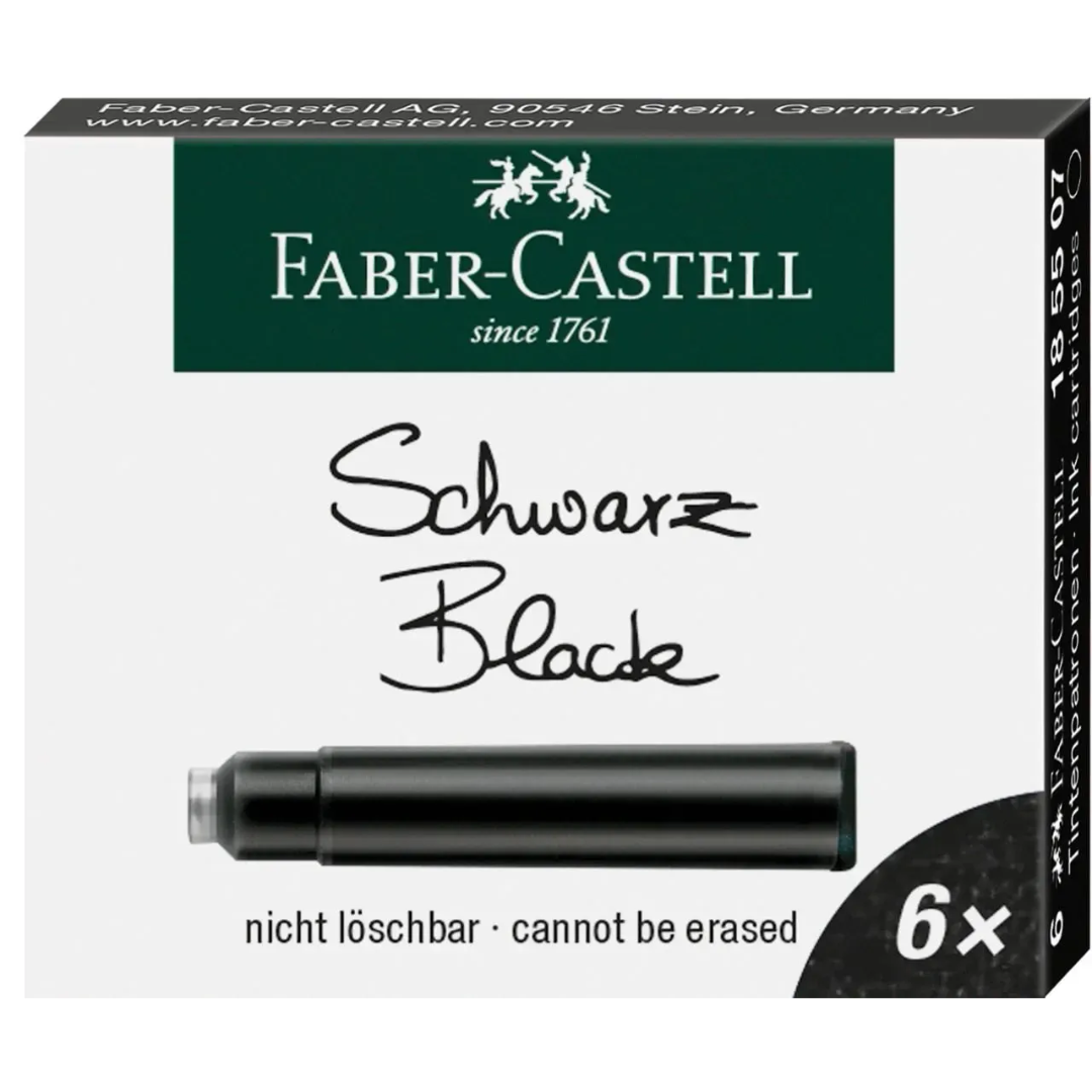 Faber-Castell Ink Standard Cartridges Box of 6