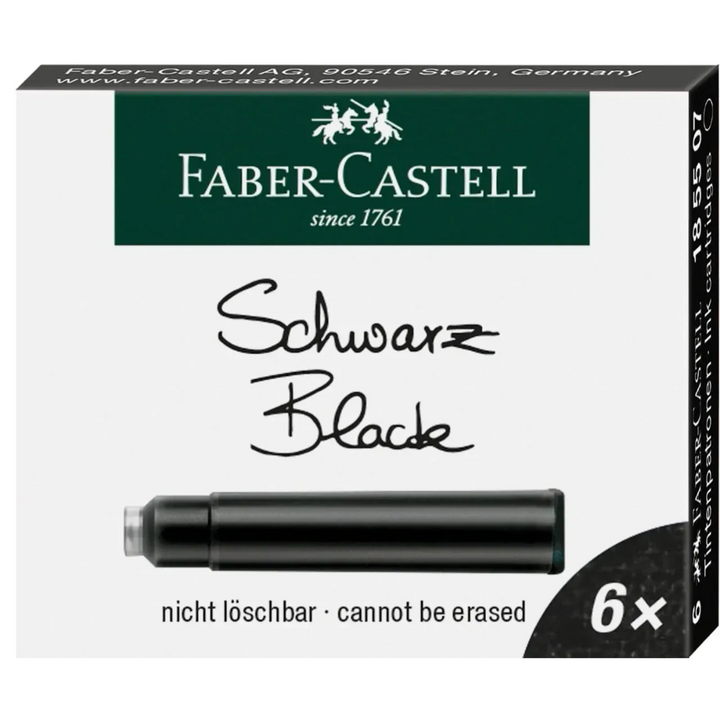 Faber-Castell Ink Standard Cartridges Box of 6