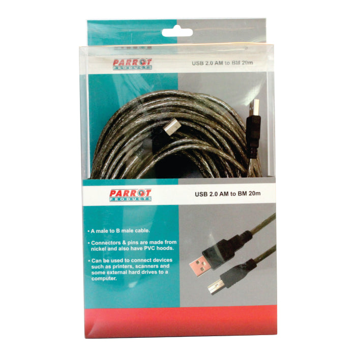 Parrot USB 2.0 AM To BM 20 Meters - CL2020A
