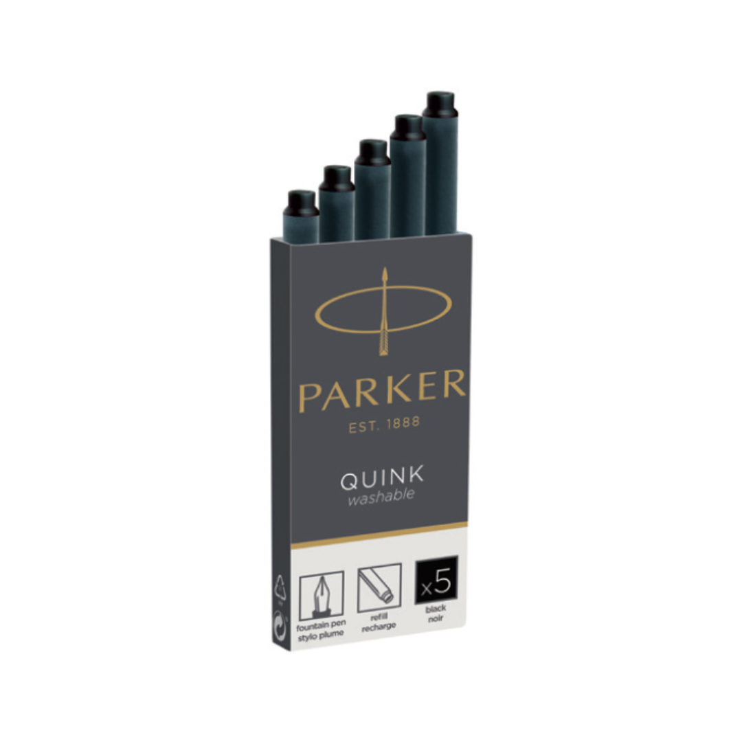 Parker Fountain Pen Ink Cartridge Carded 5s Each