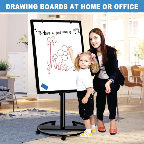 FLIPCHART MAGNETIC DELUXE CASTORS 915*610MM - BD9145