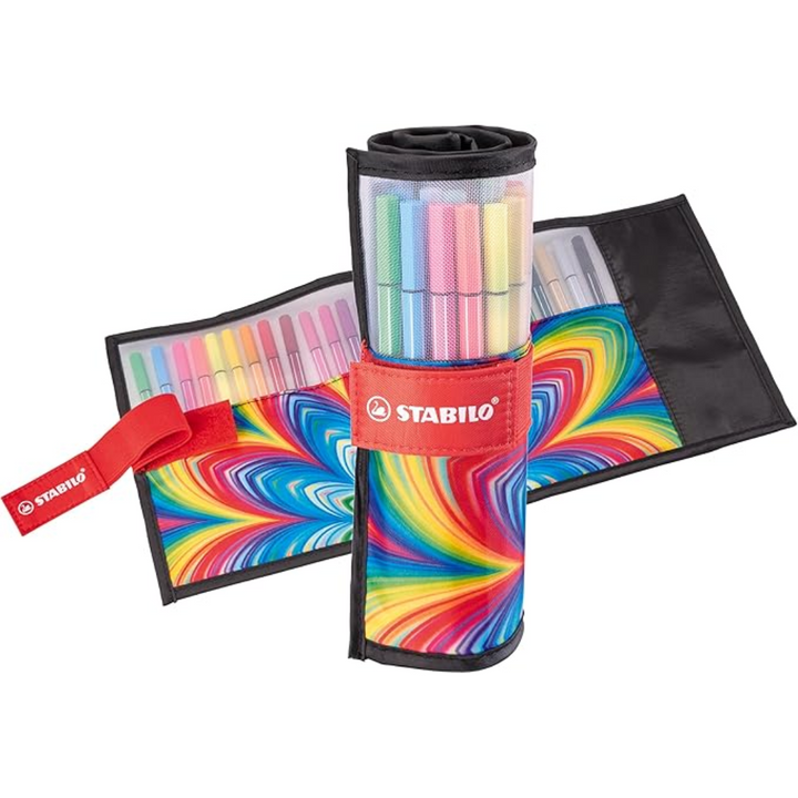 Stabilo Pen 68 ARTY Fibre-tip Pen: Assorted Rollerset 25's - 6825-071-20