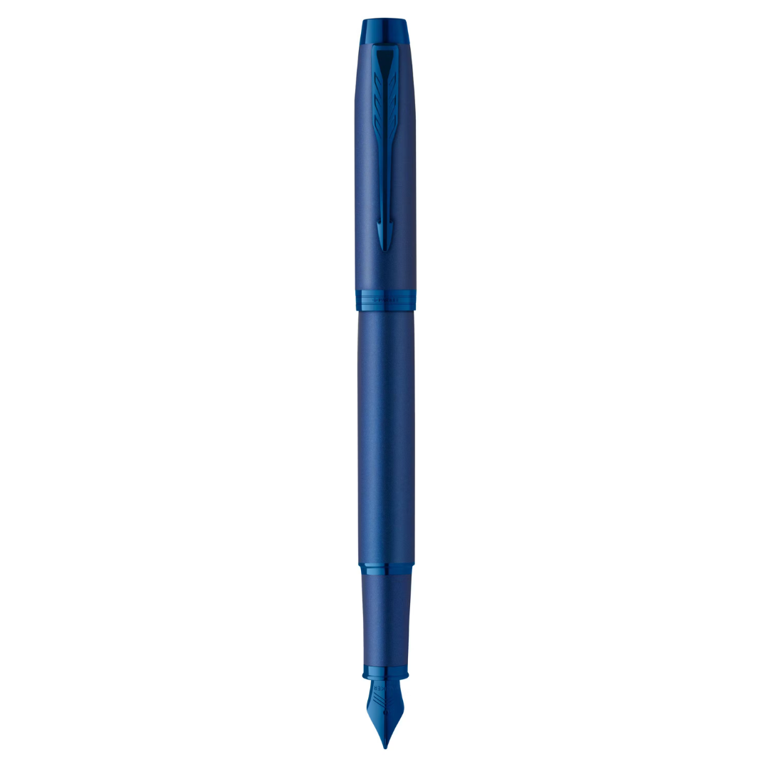 Parker IM Mono Fountain Pen Med Nib Blue Ink GB