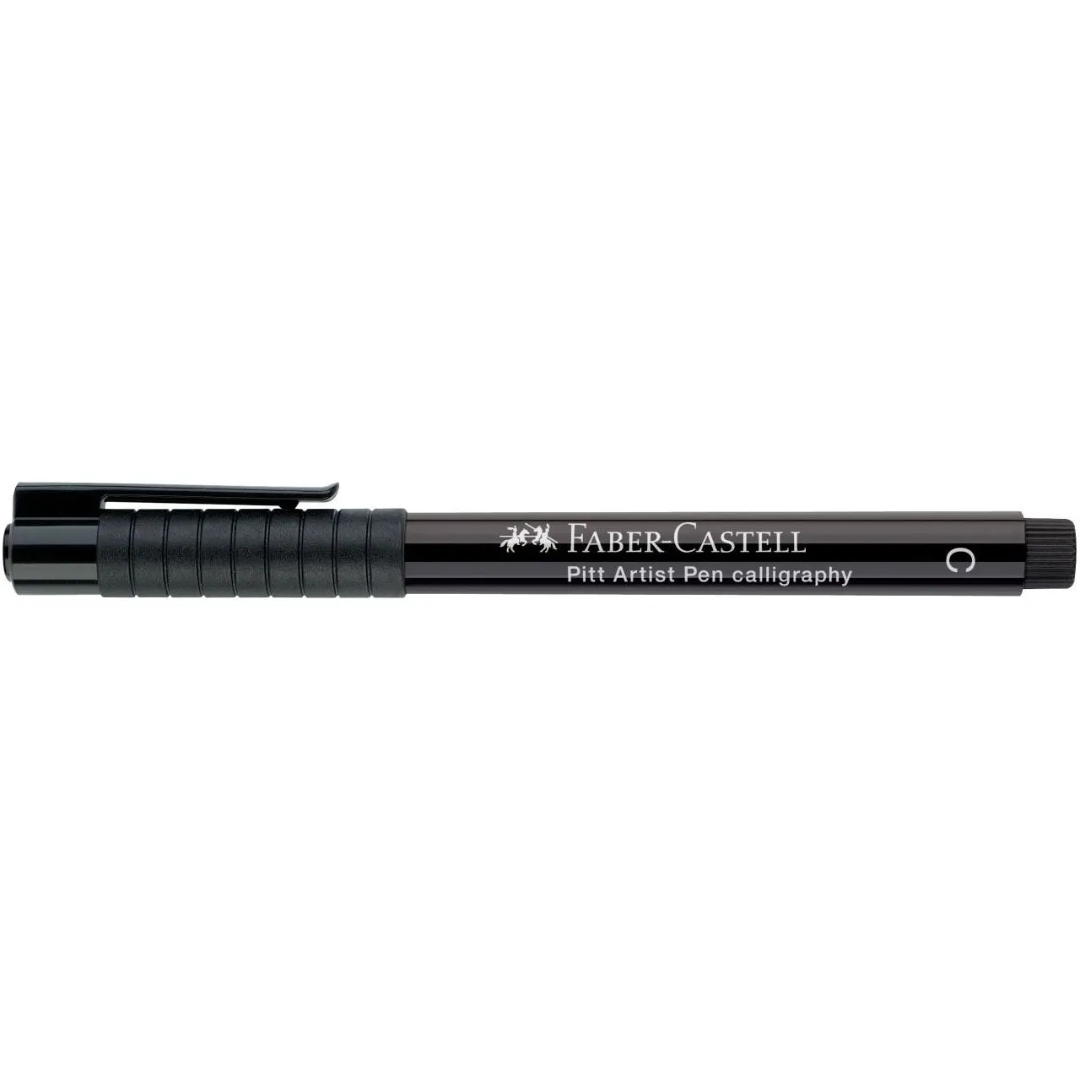 Faber-Castell Pitt Artist India Ink Pen C 199 Black Box Of 10 - A167599