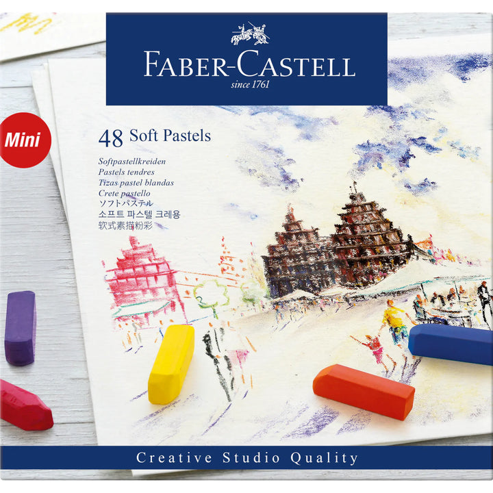 Faber-Castell Soft Pastels Mini Cardboard Wallet Of 48 - A128248
