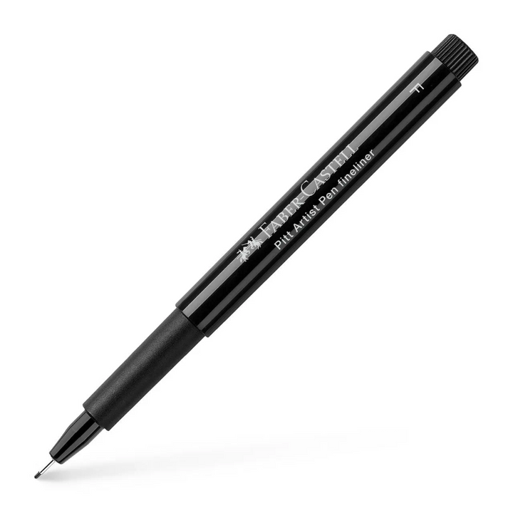 Faber-Castell Pitt Artist India Ink Pen F 199 Black Box Of 10 - A167299