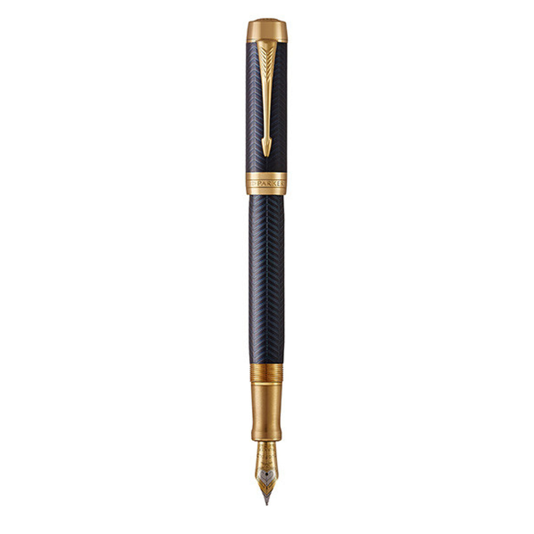 Parker Duofold Prestige Fountain Pen Medium Nib Black Ink