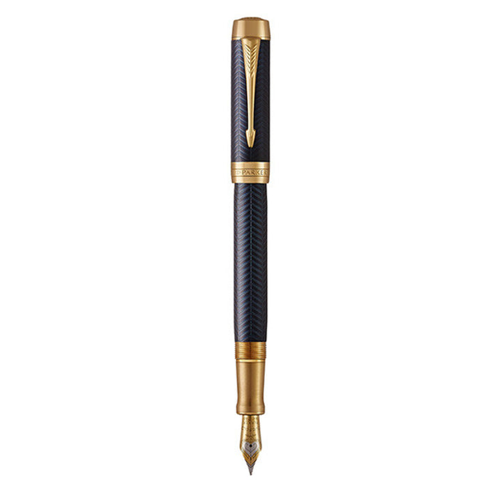 Parker Duofold Prestige Fountain Pen Medium Nib Black Ink