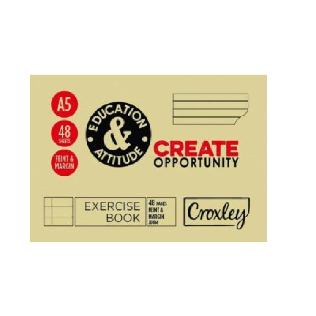 Croxley JD184 A5L 48 Page F/M Bulk Landscape Book (Pack of 25) - EXE184LFM