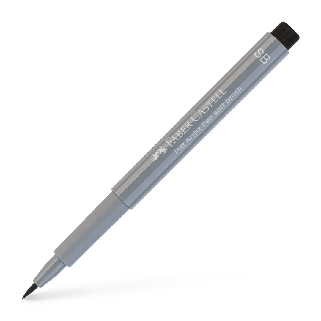 Faber-Castell Pitt Artist India Ink Pen SB 232 Cold Grey III Box Of 10 - A167832