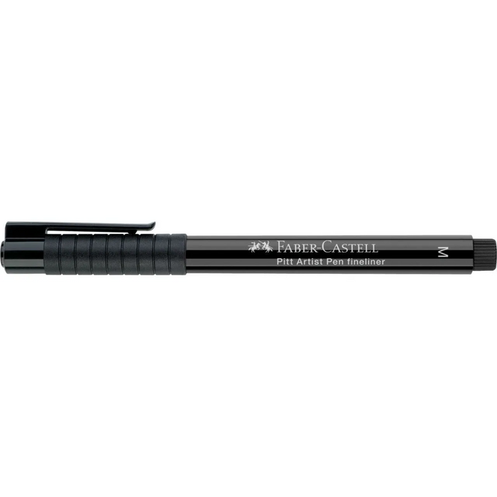 Faber-Castell Pitt Artist India Ink Pen M 199 Black Box Of 10 - A167399