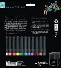Faber-Castell Black Edition Colour Pencils Cardboard Box Of 50 - A116450