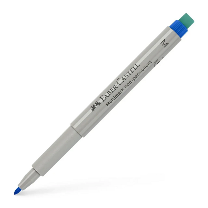 Faber-Castell Multimark Overhead Water-Soluble Marker M Blue Box of 10 - A152651
