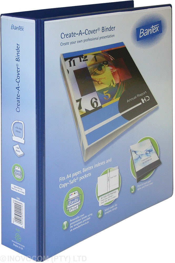 Bantex A4 Presentation Binder PVC 50mm - 4 Ring