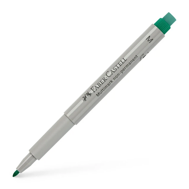 Faber-Castell Multimark Overhead Water-Soluble Marker M Green Box of 10 - A152663