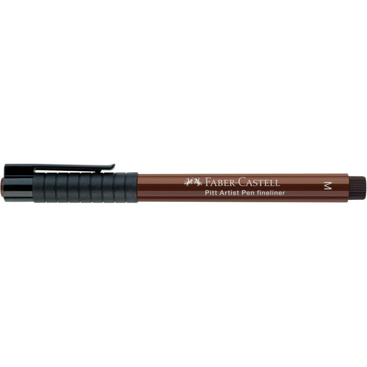 Faber-Castell Pitt Artist India Ink Pen M 175 Sepia Box Of 10 - A167375