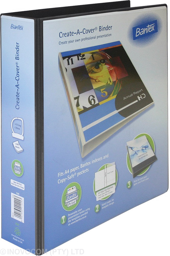 Bantex A4 Presentation Binder PVC 50mm - 4 Ring
