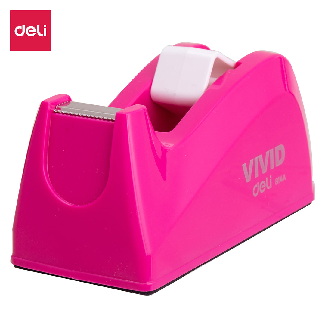 Deli Tape Dispenser Pink - E814A