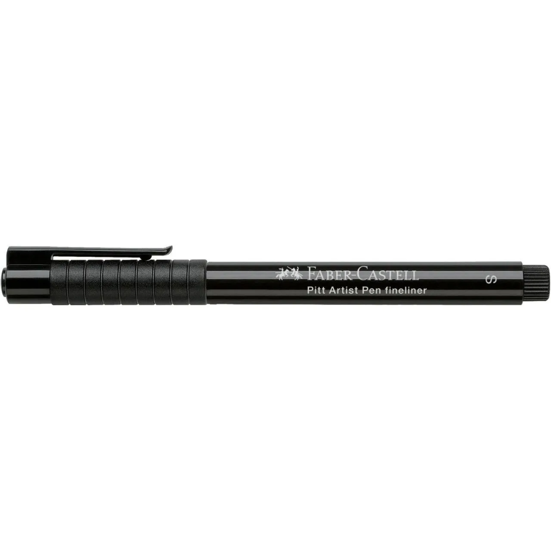 Faber-Castell Pitt Artist India Ink Pen S 199 Black Box Of 10 - A167199
