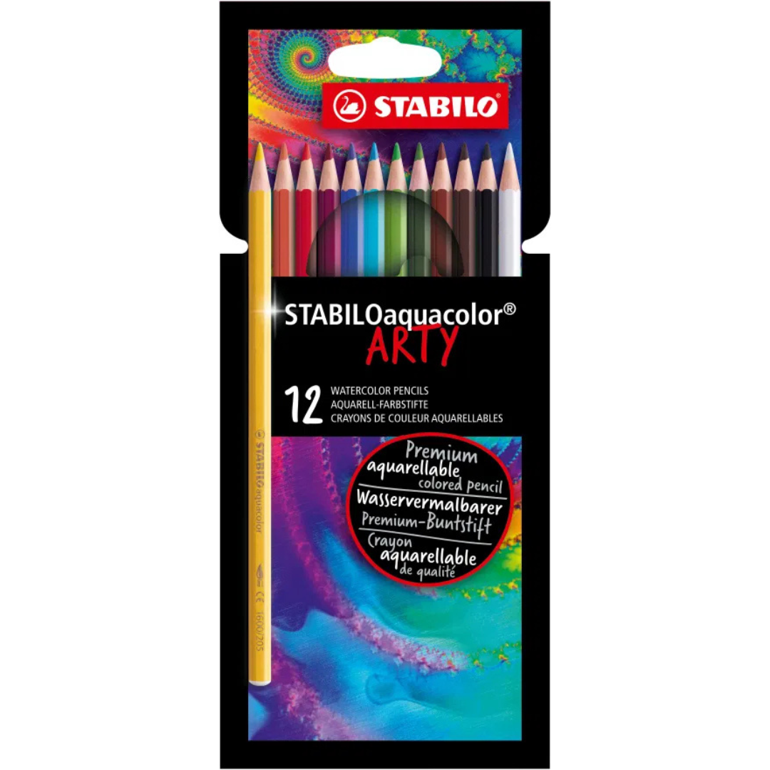 Stabilo Arty Aquacolor Aquarellable Colour Pencil: Assorted - 1612-1-20