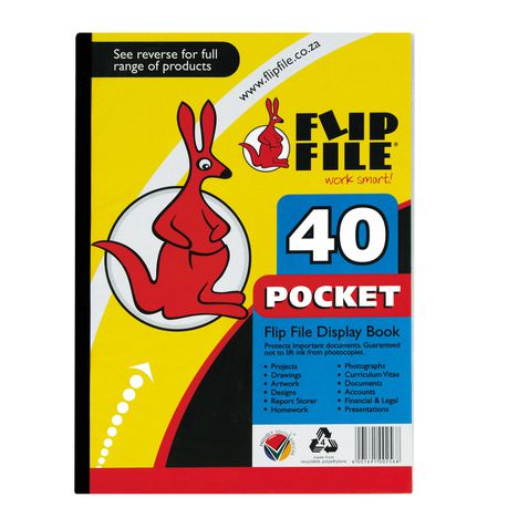 Flip File A4 Display File - 40 Pocket -DIS 1090