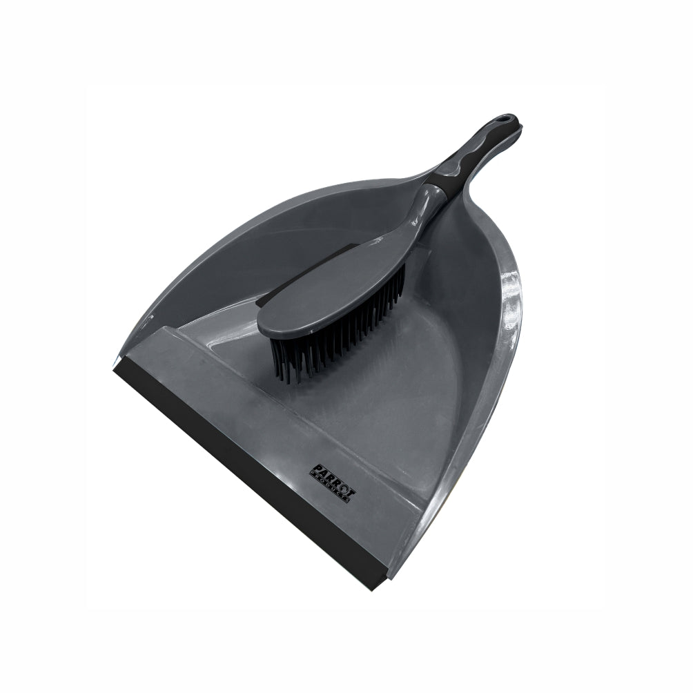 Parrot Janitorial Rubber Dustpan and Brush - JA0102B