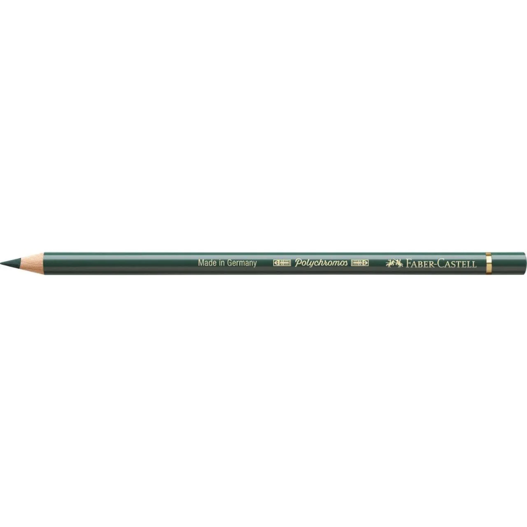 Faber-Castell Polychromos Colour Pencil 165 Juniper Green Box Of 6 - A110165