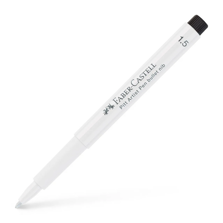 Faber-Castell Pitt Artist India Ink Pen 1.5 101 White Box Of 10 - A167893
