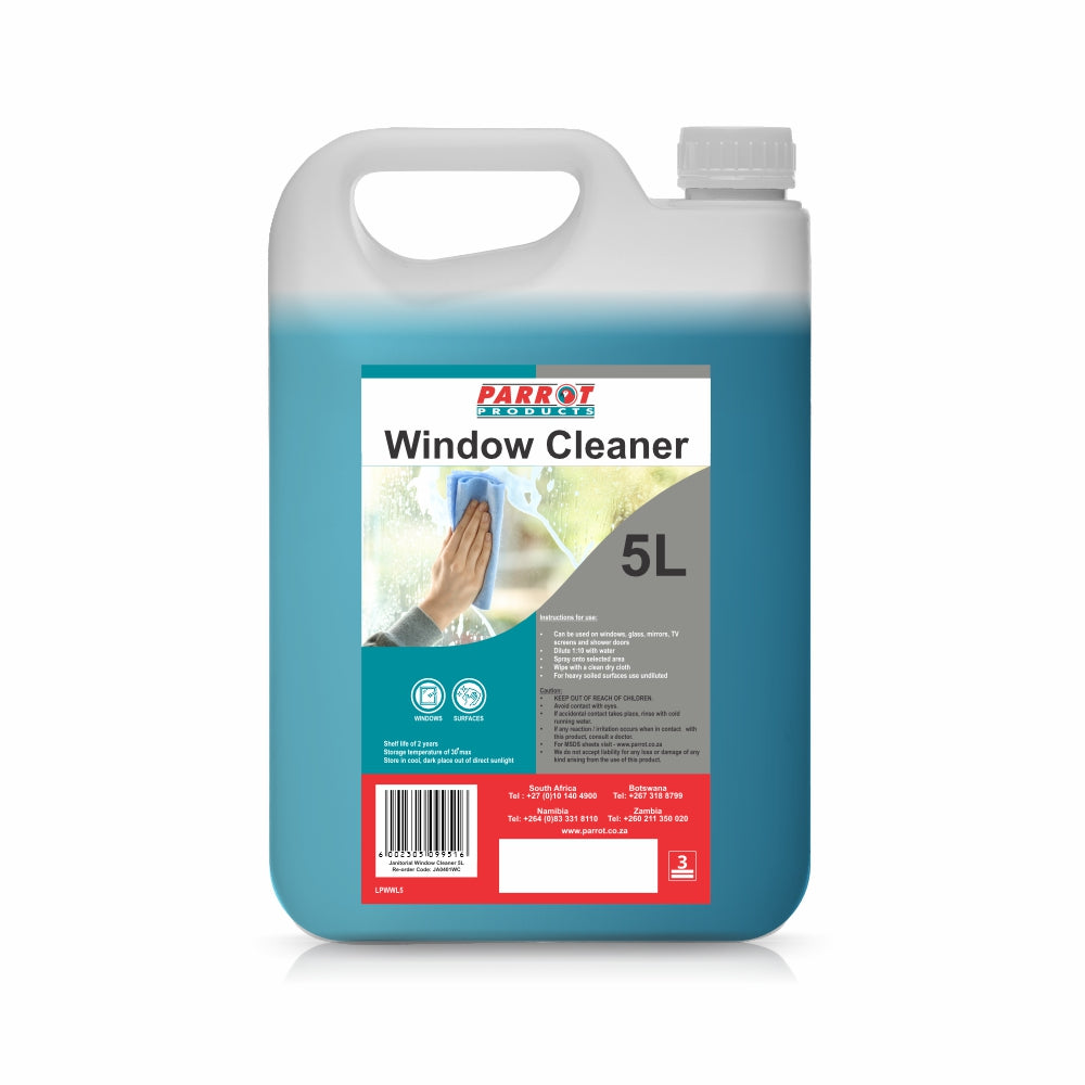 Parrot Janitorial Window Cleaner 5L - JA0401WC