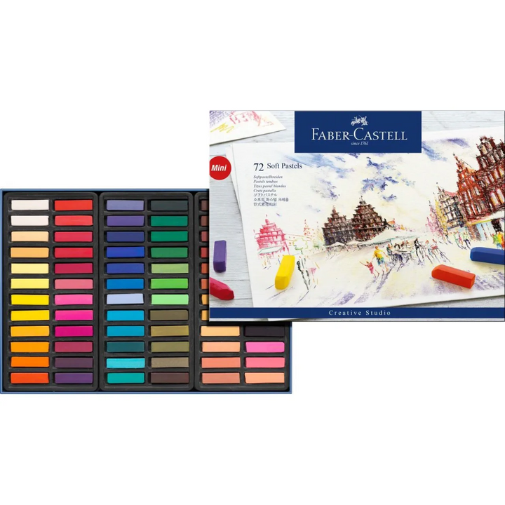 Faber-Castell Soft Pastels Mini Cardboard Wallet Of 72 - A128272