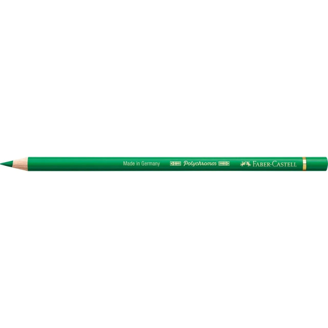 Faber-Castell Polychromos Colour Pencil 163 Emerald Green Box Of 6 - A110163