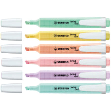 STABILO Swing-Cool Pastel Highlighters – Wallet 6 (Assorted) - HIG 038B