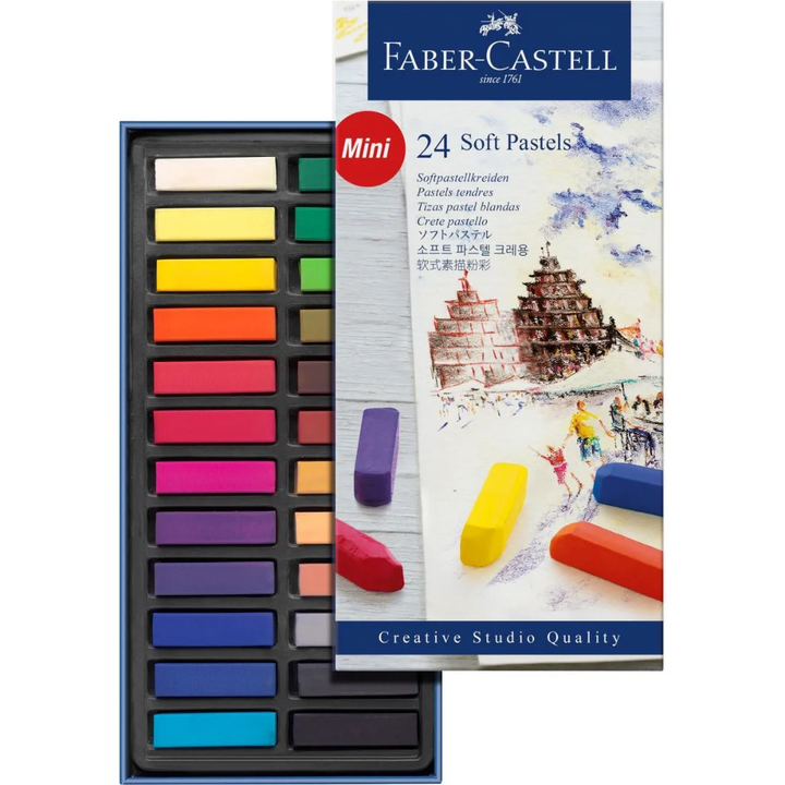 Faber-Castell Soft Pastels Mini Cardboard Wallet Of 24 - A128224
