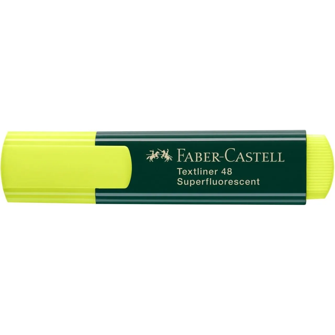 Faber-Castell Textliner 48 Superfluorescent Yellow Box of 10 - A154807