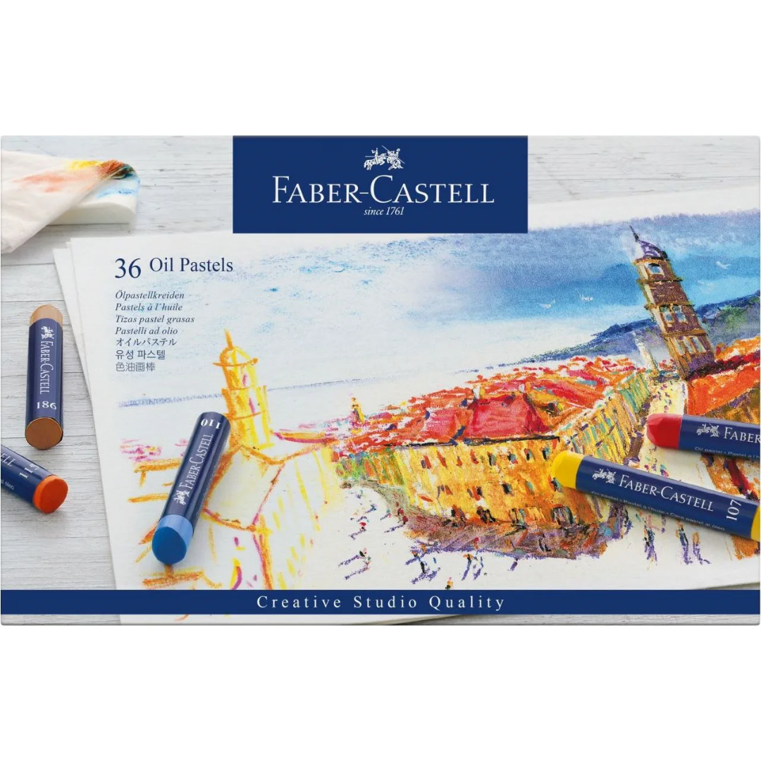 Faber-Castell Oil Pastels Cardboard Wallet Of 36 - A127036