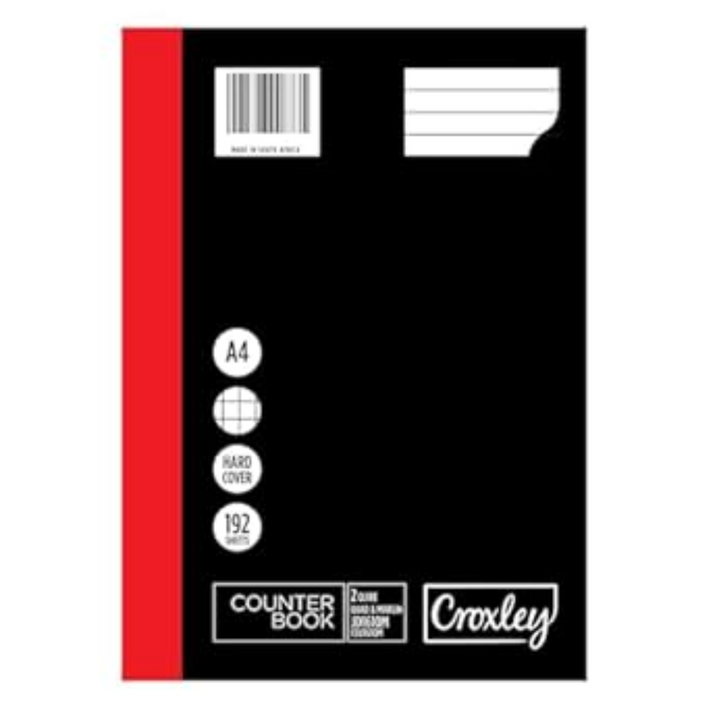 Croxley JD161 2-Q 192 Pg Ruled Quad &amp; Margin A4