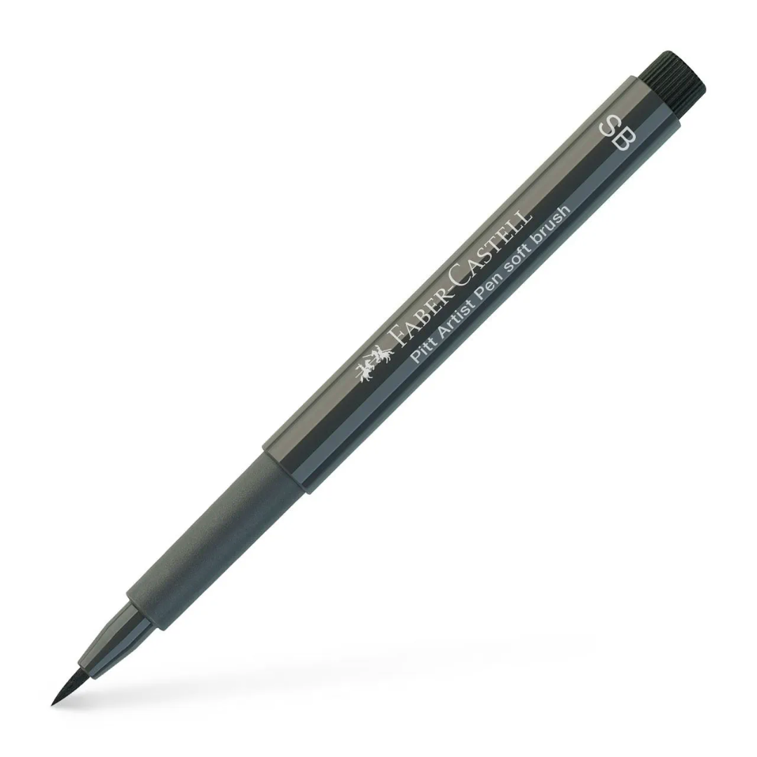 Faber-Castell Pitt India Ink Artist Pen SB 274 Warm Grey V Box Of 10 - A167874