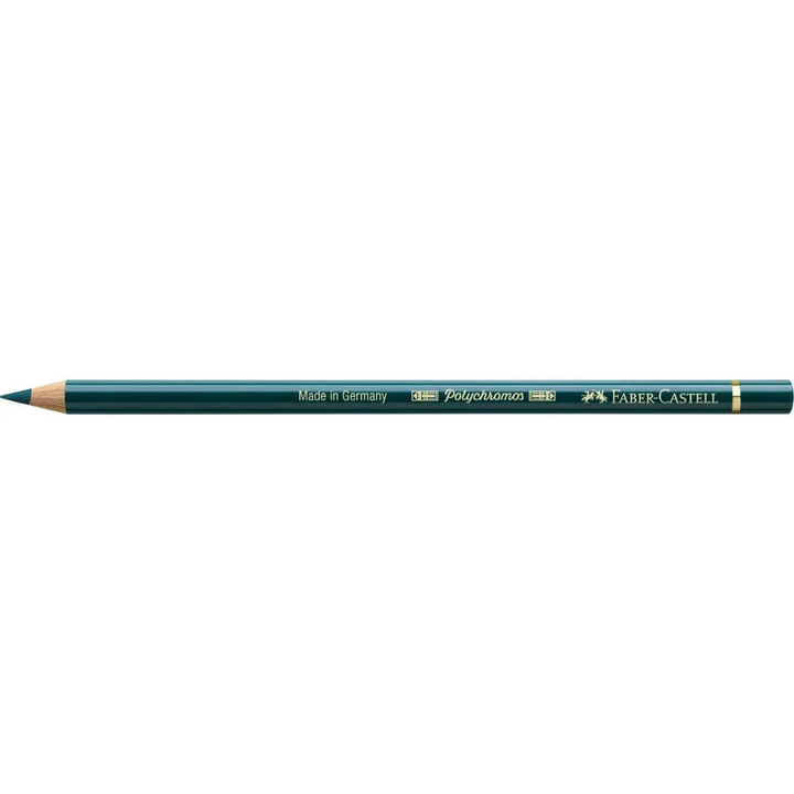 Faber-Castell Polychromos Colour Pencil 158 Deep Cobalt Green Box Of 6 - A110158
