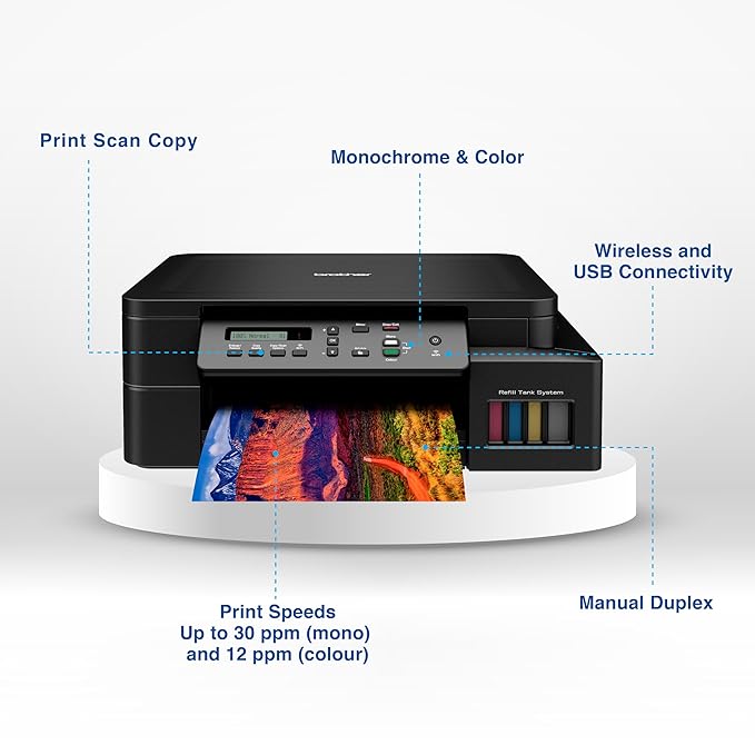 Brother DCP-T520W Ink Tank Printer 3in1 with WiFi - BRDCPT520W